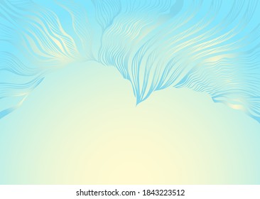Template background with  abstract line art pattern in blue for visited  card or Post Card or for package of cosmetic or  perfume  or for label of hygiene products for other things