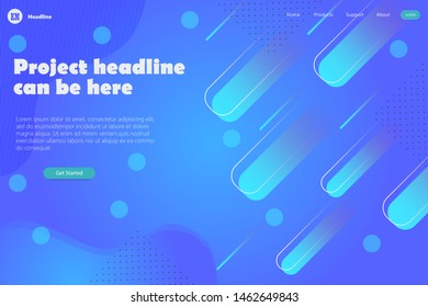 Template background abstract with modern color blue.eps