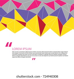Template Background advertising design polygon