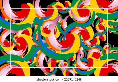 Template for background, banner, card, poster. Abstract futuristic graphic modern hipster background.