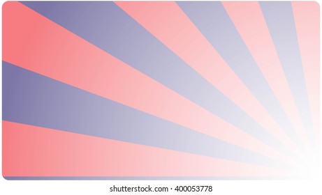 Template Background business card  with an abstract geometric design red blue rays. Vector illustration.