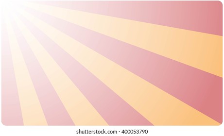 Template Background business card  with an abstract geometric design red yellow rays. Vector illustration.