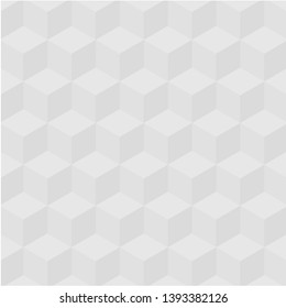 Template of background cube pattern white seamless