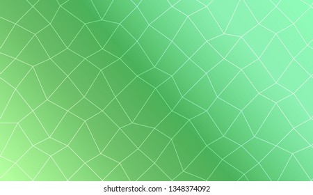 Template background with curved line. polygonal mesh style. For your home interior wallpaper, fashion print. Vector illustration. Creative gradient color