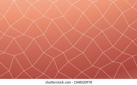 Template background with curved line. polygonal mesh style. For your home interior wallpaper, fashion print. Vector illustration. Creative gradient color