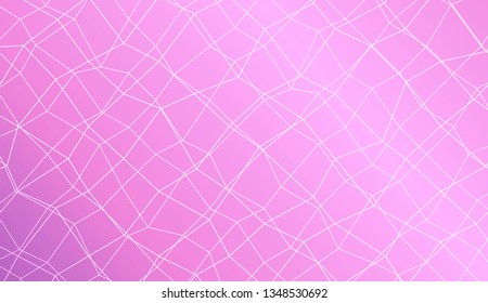 Template background with curved line. polygonal mesh style. For your home interior wallpaper, fashion print. Vector illustration. Creative gradient color