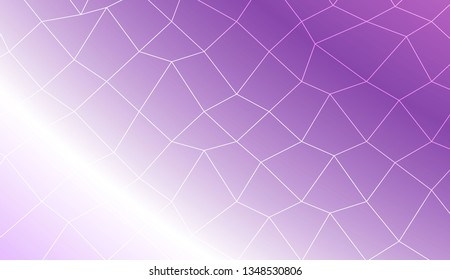 Template background with curved line. polygonal mesh style. For your home interior wallpaper, fashion print. Vector illustration. Creative gradient color