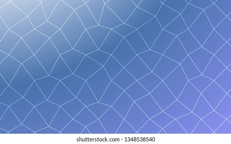 Template background with curved line. polygonal mesh style. For your home interior wallpaper, fashion print. Vector illustration. Creative gradient color