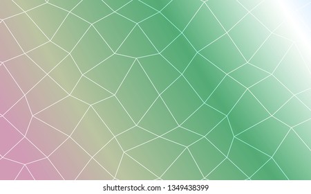 Template background with curved line. polygonal mesh style. Modern pattern for a brand book. Vector illustration. Creative gradient color