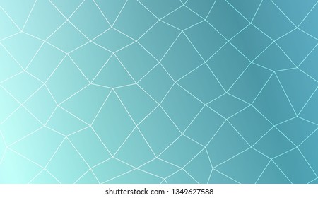 Template background with curved line. polygonal mesh style. For your home interior wallpaper, fashion print. Vector illustration. Creative gradient color