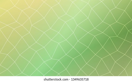 Template background with curved line. polygonal mesh style. For your home interior wallpaper, fashion print. Vector illustration. Creative gradient color