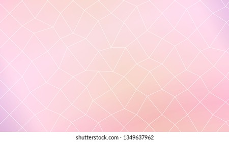 Template background with curved line. polygonal mesh style. For your home interior wallpaper, fashion print. Vector illustration. Creative gradient color