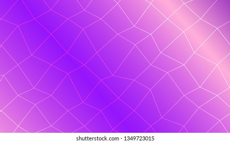 Template background with curved line. polygonal mesh style. For your home interior wallpaper, fashion print. Vector illustration. Creative gradient color