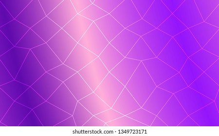 Template background with curved line. polygonal mesh style. For your home interior wallpaper, fashion print. Vector illustration. Creative gradient color