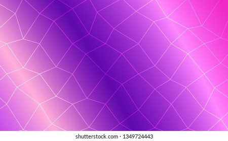 Template background with curved line. polygonal mesh style. For your home interior wallpaper, fashion print. Vector illustration. Creative gradient color