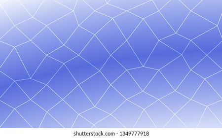 Template background with curved line. polygonal mesh style. For your home interior wallpaper, fashion print. Vector illustration. Creative gradient color