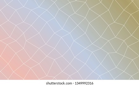 Template background with curved line. polygonal mesh style. Modern pattern for a brand book. Vector illustration. Creative gradient color