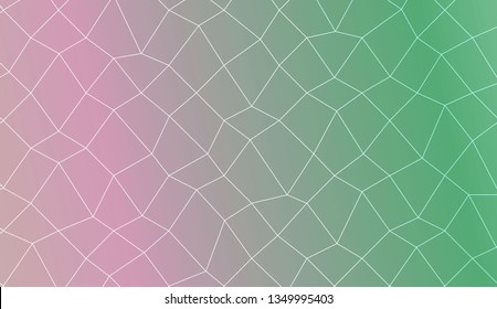 Template background with curved line. polygonal mesh style. Modern pattern for a brand book. Vector illustration. Creative gradient color