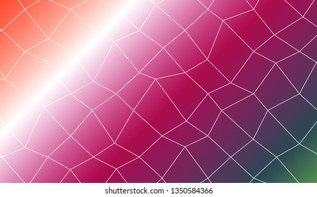 Template background with curved line. polygonal mesh style. Modern pattern for a brand book. Vector illustration. Creative gradient color