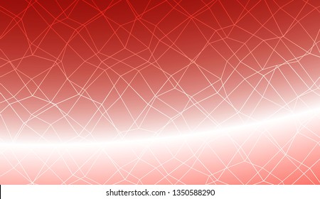 Template background with curved line. polygonal mesh style. For your home interior wallpaper, fashion print. Vector illustration. Creative gradient color
