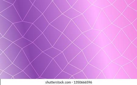 Template background with curved line. polygonal mesh style. For your home interior wallpaper, fashion print. Vector illustration. Creative gradient color