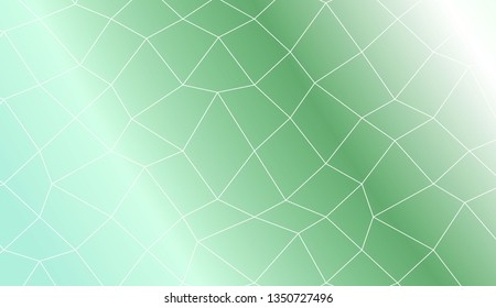 Template background with curved line. polygonal mesh style. For your home interior wallpaper, fashion print. Vector illustration. Creative gradient color