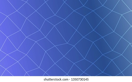 Template background with curved line. polygonal mesh style. For your home interior wallpaper, fashion print. Vector illustration. Creative gradient color
