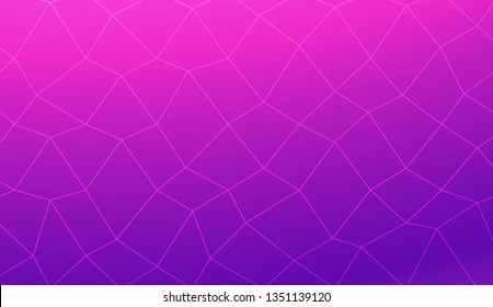 Template background with curved line. polygonal mesh style. For your home interior wallpaper, fashion print. Vector illustration. Creative gradient color