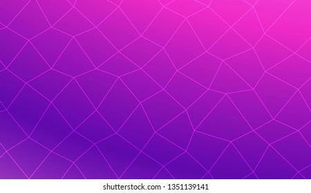 Template background with curved line. polygonal mesh style. For your home interior wallpaper, fashion print. Vector illustration. Creative gradient color