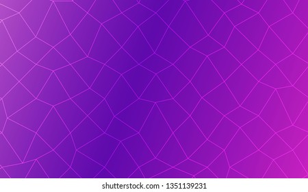 Template background with curved line. polygonal mesh style. For your home interior wallpaper, fashion print. Vector illustration. Creative gradient color