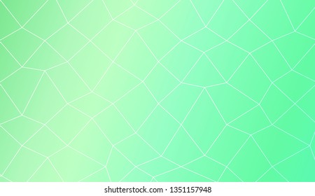 Template background with curved line. polygonal mesh style. For your home interior wallpaper, fashion print. Vector illustration. Creative gradient color