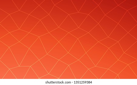 Template background with curved line. polygonal mesh style. For your home interior wallpaper, fashion print. Vector illustration. Creative gradient color