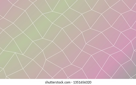 Template background with curved line. polygonal mesh style. Modern pattern for a brand book. Vector illustration. Creative gradient color