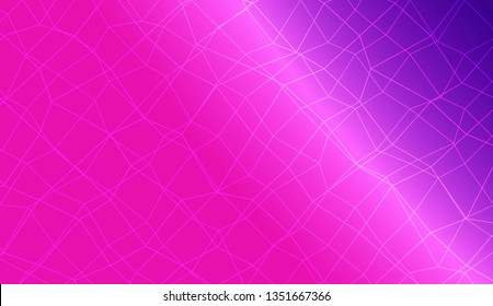 Template background with curved line. polygonal mesh style. For your home interior wallpaper, fashion print. Vector illustration. Creative gradient color