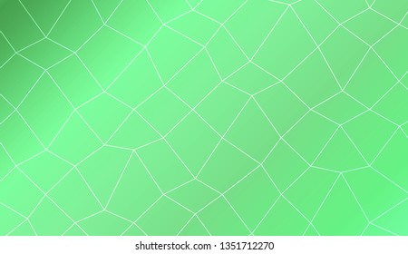 Template background with curved line. polygonal mesh style. For your home interior wallpaper, fashion print. Vector illustration. Creative gradient color
