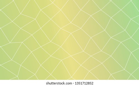 Template background with curved line. polygonal mesh style. For your home interior wallpaper, fashion print. Vector illustration. Creative gradient color