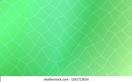 Template background with curved line. polygonal mesh style. For your home interior wallpaper, fashion print. Vector illustration. Creative gradient color