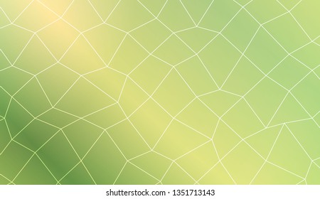 Template background with curved line. polygonal mesh style. For your home interior wallpaper, fashion print. Vector illustration. Creative gradient color
