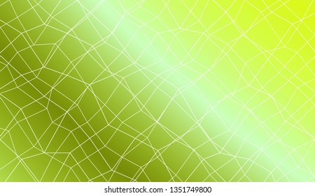 Template background with curved line. polygonal mesh style. For your home interior wallpaper, fashion print. Vector illustration. Creative gradient color