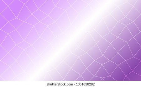 Template background with curved line. polygonal mesh style. For your home interior wallpaper, fashion print. Vector illustration. Creative gradient color