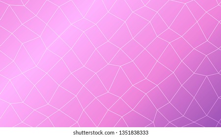 Template background with curved line. polygonal mesh style. For your home interior wallpaper, fashion print. Vector illustration. Creative gradient color