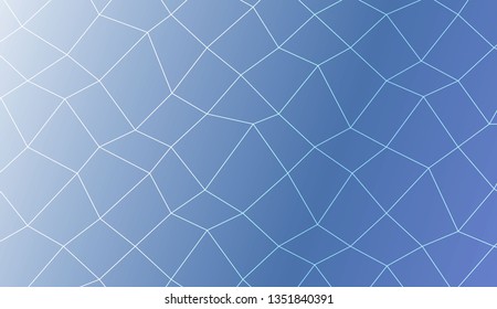 Template background with curved line. polygonal mesh style. For your home interior wallpaper, fashion print. Vector illustration. Creative gradient color