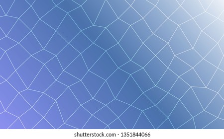 Template background with curved line. polygonal mesh style. For your home interior wallpaper, fashion print. Vector illustration. Creative gradient color