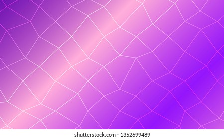 Template background with curved line. polygonal mesh style. For your home interior wallpaper, fashion print. Vector illustration. Creative gradient color