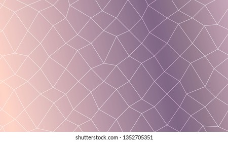 Template background with curved line. polygonal mesh style. For your home interior wallpaper, fashion print. Vector illustration. Creative gradient color