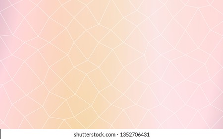 Template background with curved line. polygonal mesh style. For your home interior wallpaper, fashion print. Vector illustration. Creative gradient color