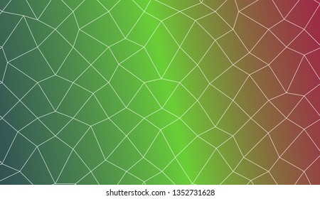 Template background with curved line. polygonal mesh style. Modern pattern for a brand book. Vector illustration. Creative gradient color