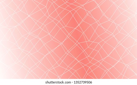 Template background with curved line. polygonal mesh style. For your home interior wallpaper, fashion print. Vector illustration. Creative gradient color
