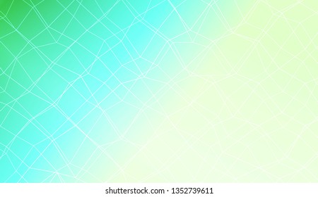 Template background with curved line. polygonal mesh style. For your home interior wallpaper, fashion print. Vector illustration. Creative gradient color