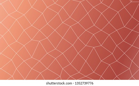 Template background with curved line. polygonal mesh style. For your home interior wallpaper, fashion print. Vector illustration. Creative gradient color